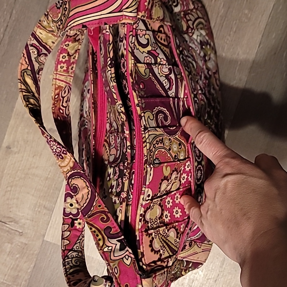 Vera Bradley Multicolor Paisley Very Berry Shoulder Tote Bag - Picture 4 of 7